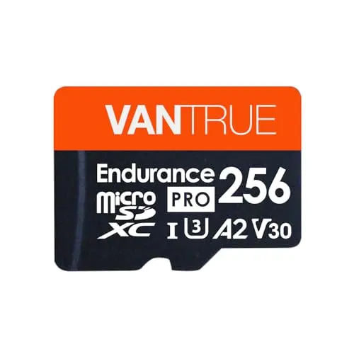 Vantrue 256GB high-speed microSDXC card for dash and security cams
