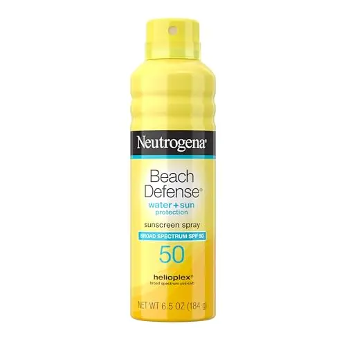 Neutrogena Beach Defense Sunscreen Spray can with SPF 50