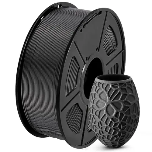 SUNLU black PLA filament spool for 3D printing