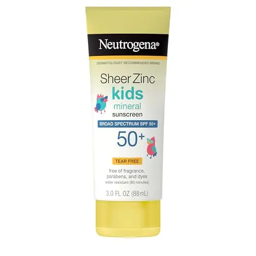 Neutrogena Sheer Zinc Oxide Kids Mineral Sunscreen Lotion SPF 50+