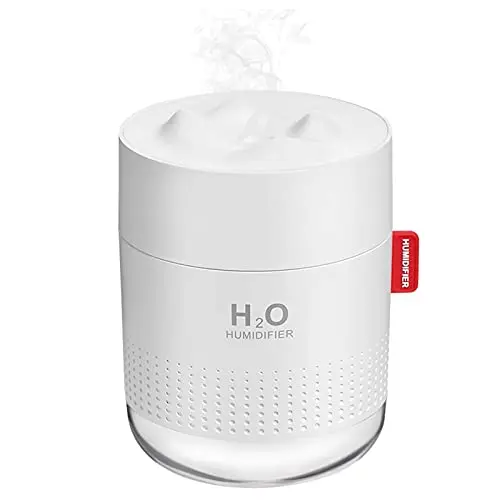 MOVTIP white rectangular mini USB humidifier on a desk