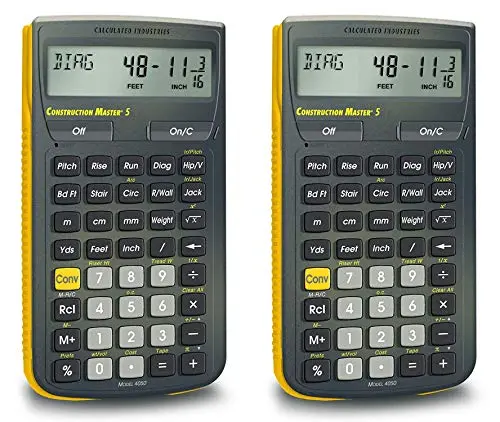 Two Calculated Industries Construction Master 5 calculators