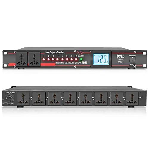 Pyle rack-mount power sequencer conditioner with digital display