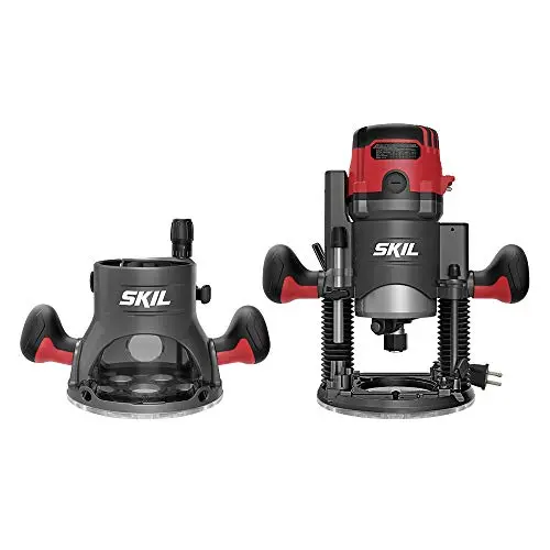 SKIL 14 Amp plunge and fixed base router combo with LCD display