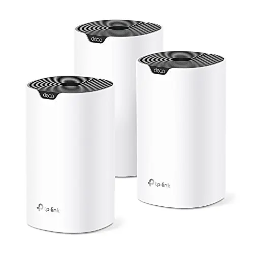 TP-Link Deco S4 AC1900 Mesh WiFi System three-pack, white rounded units