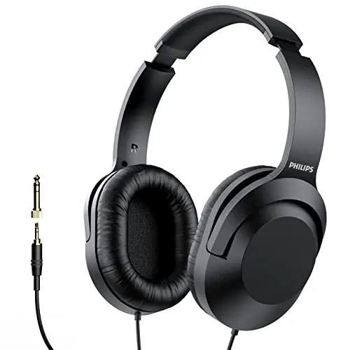 Philips Over-Ear Wired Headphones with Adapter