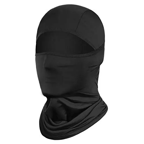 Achiou balaclava ski mask in black for men and women
