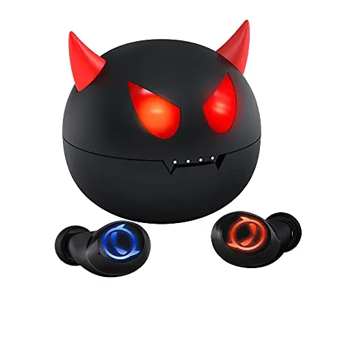 AMAFACE tiny devil cartoon wireless earbuds with charging case