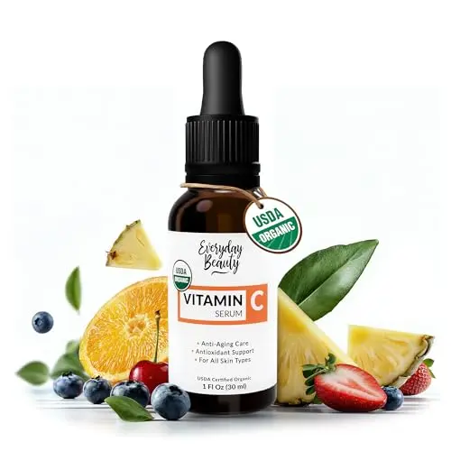 USDA Certified Organic Vitamin C Serum by Everyday Beauty