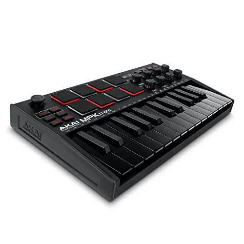 Akai Professional MPK Mini MK3 25-key USB MIDI keyboard controller with drum pads and knobs