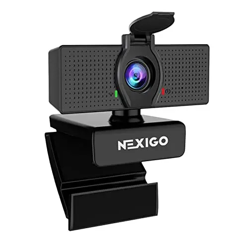 NexiGo N60 1080p webcam attached to a laptop