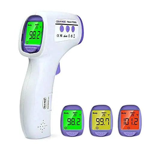 ITA-MED white digital non-contact infrared forehead thermometer
