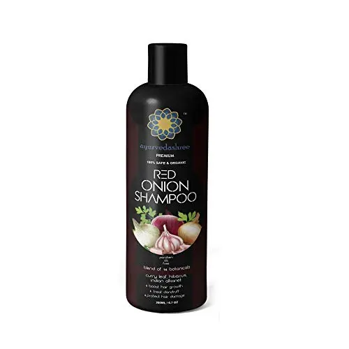 AYURVEDASHREE Red Onion Hair Growth Shampoo bottle
