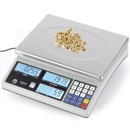 Bonvoisin silver and black digital counting scale with RS232 interface