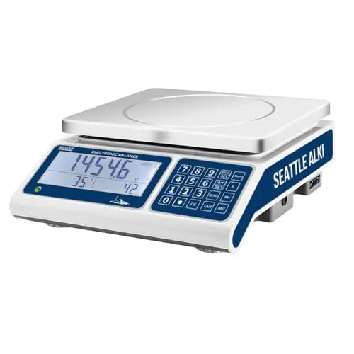 Seattle Alki Scientific blue counting scale with checkweighing function