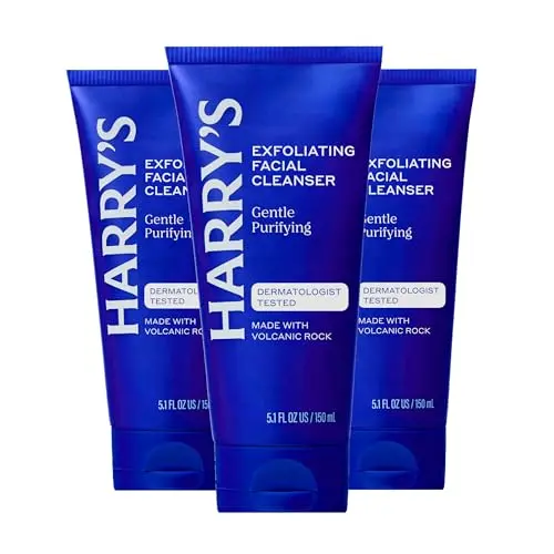 Harry's Exfoliating Face Wash for men with volcanic rock