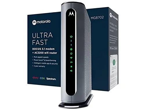 Motorola MG8702 DOCSIS 3.1 Cable Modem and AC3200 WiFi Router