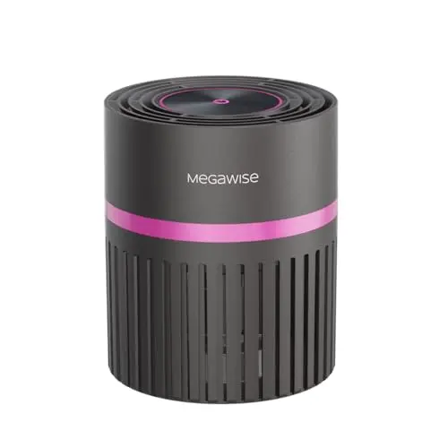Megawise compact black HEPA air purifier for small rooms