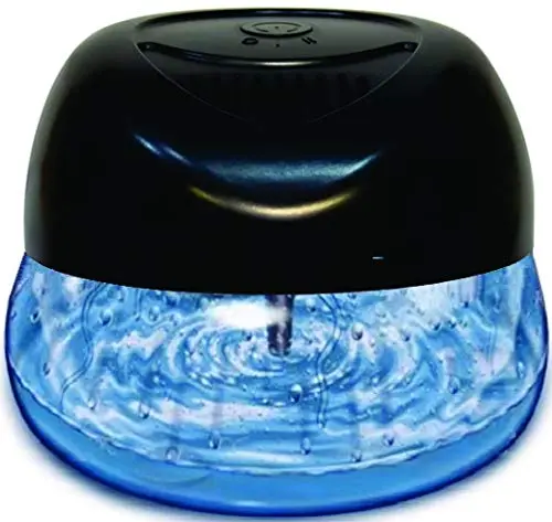 Bluonics Fresh Aire water air washer with white base and blue lights