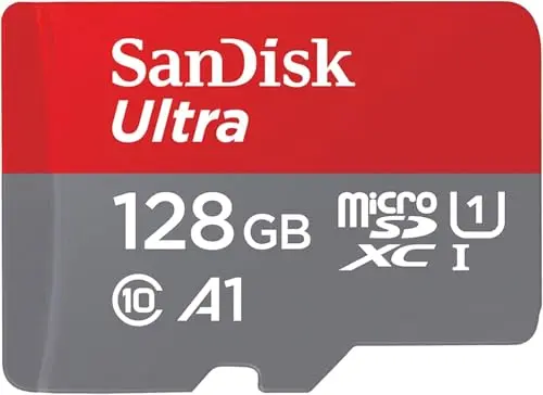 SanDisk Ultra 128GB microSD card in black