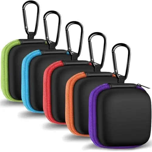 MOLOVA 5-pack square EVA carrying cases in multiple colors