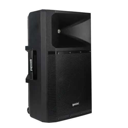 Gemini GSP-2200 15-inch powered PA speaker with built-in mixer and Bluetooth