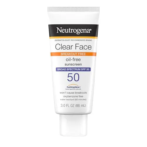 Neutrogena Clear Face Sunscreen Lotion SPF 50 bottle