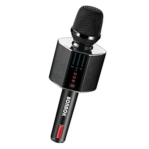 BONAOK G50 Bluetooth karaoke microphone with large built-in speaker