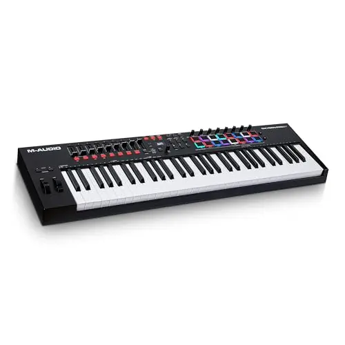 M-AUDIO Oxygen Pro 61 61-key USB MIDI keyboard controller with drum pads and faders