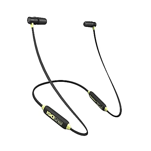 ISOtunes XTRA 2.0 black and yellow magnetic Bluetooth earbuds