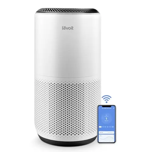 LEVOIT Core 400S-P smart air purifier in cream white