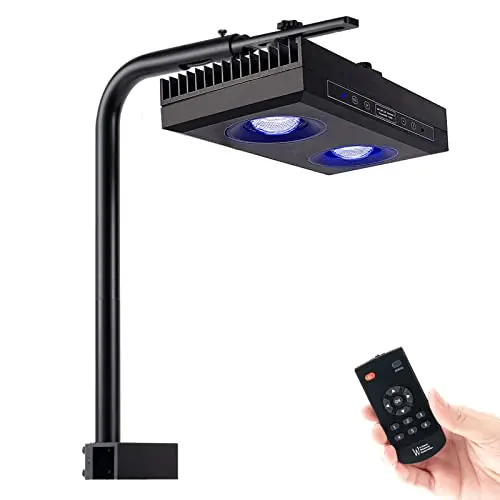 SMATFARM G5 95W black reef light with touch screen and aluminum bracket