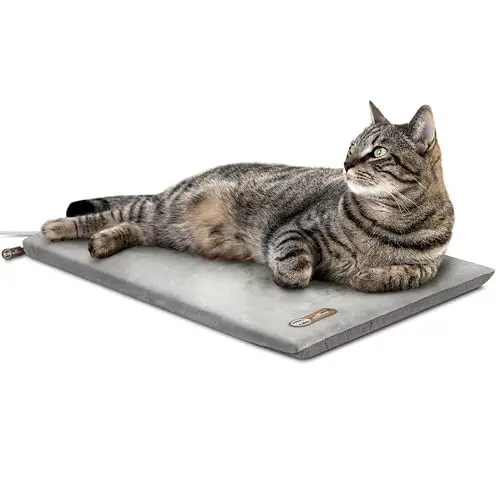 K&H grey reversible heated cat mat pad