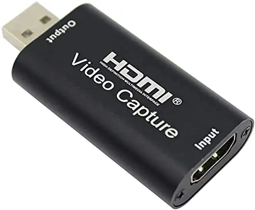 PDAPTMAG small black HDMI to USB 2.0 capture card