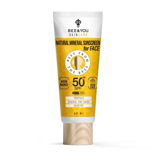Bee and You SPF 50 Facial Sunscreen tube