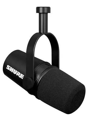 Shure MV7X XLR dynamic microphone for podcasting