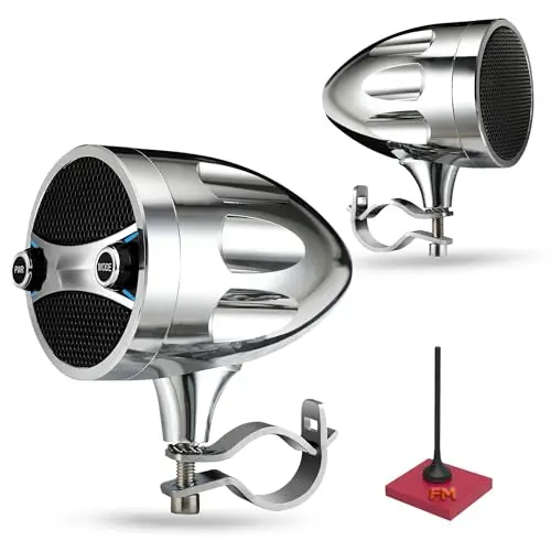 KSPEAKER S7 silver metal motorcycle speaker system