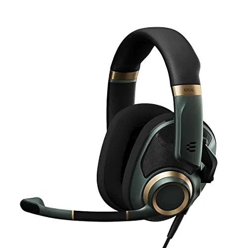 EPOS H6Pro Open Back Gaming Headset in Green