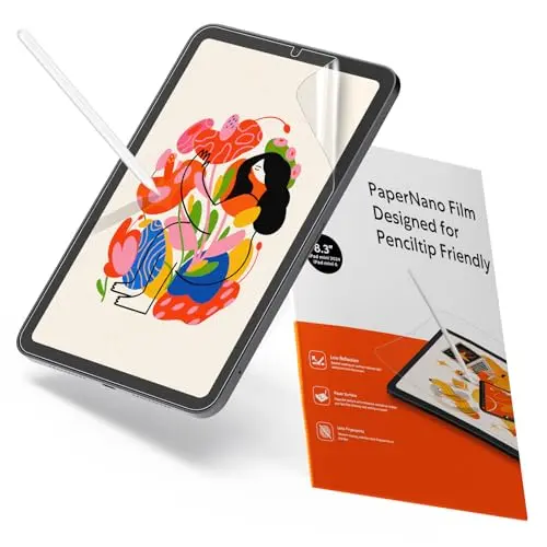 KCT 2 Pack Paperfeel Matte Screen Protector for iPad Mini drawing and anti-glare