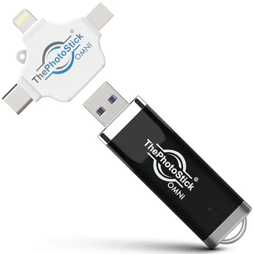 THEPHOTOSTICK Omni multicolor 128GB automated photo backup drive