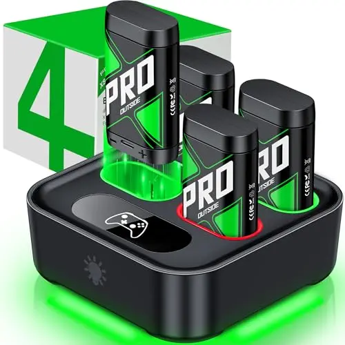DINOSTRIKE upgraded charger and rechargeable battery packs for Xbox