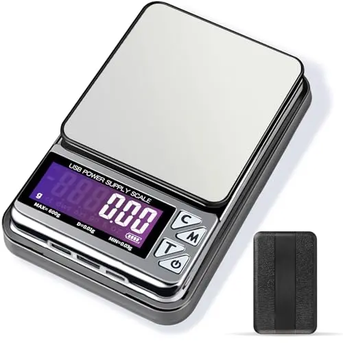 MEIYA black mini pocket scale with plastic cover
