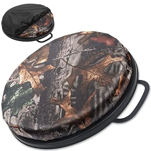 WarBull camo bucket seat cushion with swivel lid on a 5-gallon pail