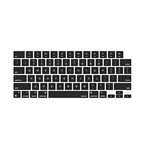 MOSISO black silicone keyboard cover for MacBook