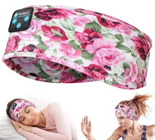 Fulext rose-colored Bluetooth sleep headband headphones for meditation