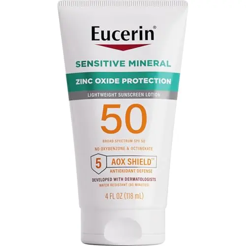 Eucerin Sensitive Mineral Sunscreen Lotion SPF 50 with Zinc Oxide