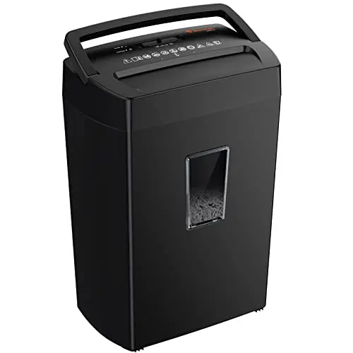 Bonsaii C275-A 12-sheet cross-cut paper shredder with transparent window