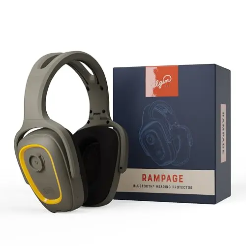 Elgin Rampage gray-green industrial Bluetooth headphones