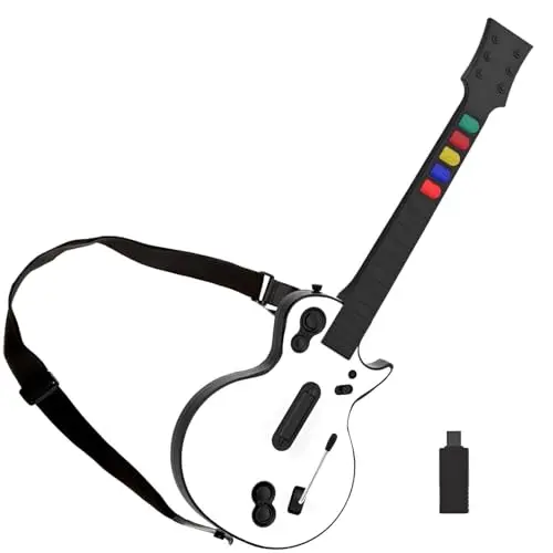 Classic style DOYO white wireless guitar controller for PC and PS3