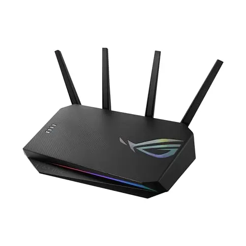 ASUS ROG Strix GS-AX5400 dual-band WiFi 6 gaming router with RGB